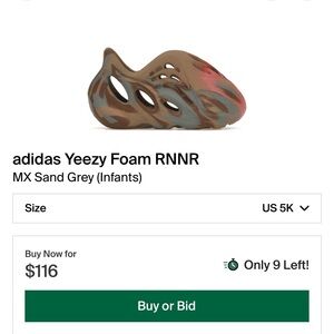 Infant Yeezy Foam Runners - SOLD‼️